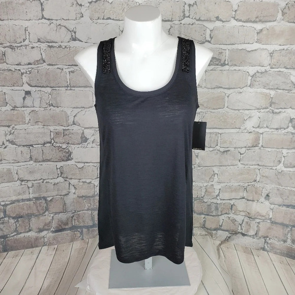 Calvin Klein Jeans Tops - Calvin Klein Dressy Tank XS  Black Bead Accent